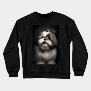 Super Cute Shih Tzu Portrait Crewneck Sweatshirt